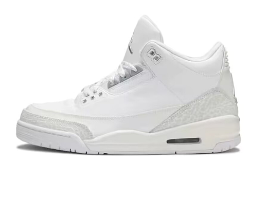 air jordan 3 retro shoes men-white cat